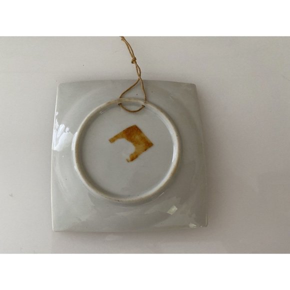 Vintage Hand Painted Small Porcelain Wall Hanging Plate or Christmas Ornament 3" - Picture 16 of 16